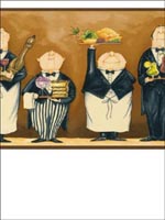 Chefs Border FK78454 by Norwall Wallpaper for sale at Wallpapers To Go