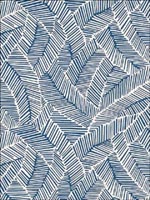 Abstract Leaf Navy Wallpaper 5007533 by Schumacher Wallpaper for sale at Wallpapers To Go