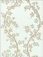 St Albans Grove Metallic Pewter on Aqua Wallpaper AT6154 by Anna French Wallpaper for sale at Wallpapers To Go