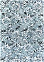 Sherrill Paisley Aqua Fabric F985078 by Thibaut Fabrics for sale at Wallpapers To Go