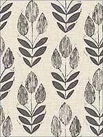 Garland Black Block Tulip Wallpaper 311524474 by Chesapeake Wallpaper for sale at Wallpapers To Go
