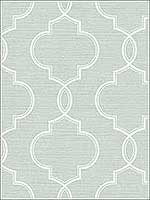 Malo Aqua Sisal Ogee Wallpaper 2765BW40502 by Kenneth James Wallpaper for sale at Wallpapers To Go
