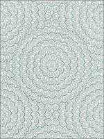 Aster Soft Blue Wallpaper T4033 by Thibaut Wallpaper for sale at Wallpapers To Go