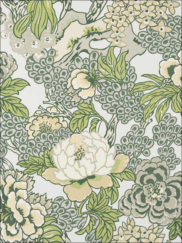 wallpaper sample for Thibaut T75485 Honshu Robins Egg Wallpaper