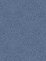 Distressed Paisley Navy Blue Indigo Blue Wallpaper FH37546 by Patton Norwall Wallpaper for sale at Wallpapers To Go