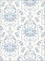 Annapolis Light Blue Crustation Wallpaper 312013644 by Chesapeake Wallpaper for sale at Wallpapers To Go