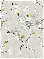 Bliss Blue Floral Wallpaper 290424308 by Brewster Wallpaper for sale at Wallpapers To Go