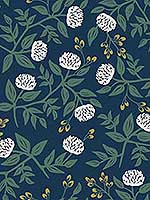 Peonies Navy Wallpaper RI5149 by Rifle Paper Co Wallpaper for sale at Wallpapers To Go