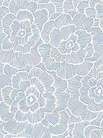 Periwinkle Blue Textured Floral Wallpaper 296926039 by A Street Prints Wallpaper for sale at Wallpapers To Go
