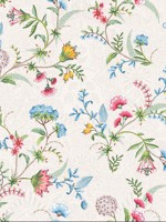 La Majorelle White Ornate Floral Wallpaper 300120 by Eijffinger Wallpaper for sale at Wallpapers To Go