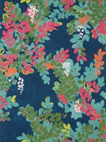 Central Park Navy and Pink Wallpaper T14331 by Thibaut Wallpaper for sale at Wallpapers To Go