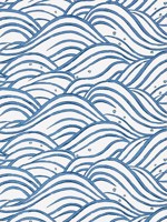 Waves Blue Wallpaper AT9873 by Anna French Wallpaper for sale at Wallpapers To Go