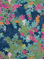 Central Park Navy and Pink Fabric F914331 by Thibaut Fabrics for sale at Wallpapers To Go