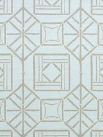 Shoji Panel Aqua Fabric F975519 by Thibaut Fabrics for sale at Wallpapers To Go