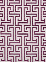 Ming Trail Eggplant Fabric W775472 by Thibaut Fabrics for sale at Wallpapers To Go