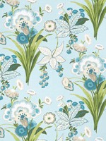 Pasadena Spa Blue Fabric F920855 by Thibaut Fabrics for sale at Wallpapers To Go