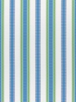 Samba Stripe Royal Blue and Green Fabric W74670 by Thibaut Fabrics for sale at Wallpapers To Go