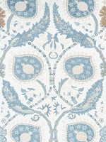 Lewis Spa Blue Fabric F913215 by Thibaut Fabrics for sale at Wallpapers To Go