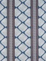 Austin Brown and Navy Fabric F913252 by Thibaut Fabrics for sale at Wallpapers To Go