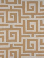 Tulum Applique Wheat on Natural Fabric W713224 by Thibaut Fabrics for sale at Wallpapers To Go