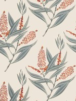 Winter Bud Coral Wallpaper AT23137 by Anna French Wallpaper for sale at Wallpapers To Go