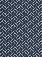 Cobblestone Navy Fabric W74224 by Thibaut Fabrics for sale at Wallpapers To Go