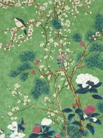 Katsura Emerald Wallpaper WTG-243344 by Thibaut Wallpaper for sale at Wallpapers To Go