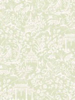 Garden Toile Green Wallpaper WTG-250408 by Galerie Wallpaper for sale at Wallpapers To Go