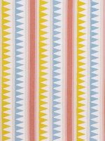 Lomita Stripe Coral and Yellow Fabric WTG-253778 by Thibaut Fabrics for sale at Wallpapers To Go