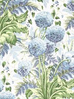 Dahlia Sky on White Wallpaper WTG-256210 by Anna French Wallpaper for sale at Wallpapers To Go