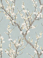 Sakura Tree Green Wallpaper WTG-257358 by Galerie Wallpaper for sale at Wallpapers To Go