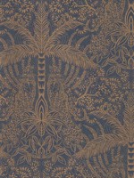 Leopardo Antique Noir Wallpaper WTG-259553 by Clarke and Clarke Wallpaper for sale at Wallpapers To Go