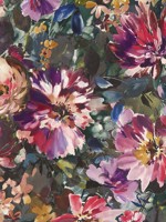 Tahiti Amethyst Emerald Wallpaper WTG-259568 by Clarke and Clarke Wallpaper for sale at Wallpapers To Go