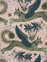 Lynx Pink Wallpaper WTG-260152 by Clarke and Clarke Wallpaper for sale at Wallpapers To Go