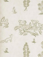 Wychwood Basil Green Wallpaper WTG-260645 by Andrew Martin Wallpaper for sale at Wallpapers To Go