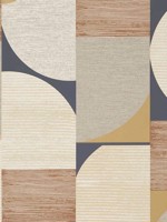 Saturn Metallic Copper and Black Wallpaper WTG-261393 by Thibaut Wallpaper for sale at Wallpapers To Go