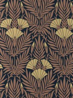 Floral Fanfare 03 Burnt Orange Wallpaper WTG-261873 by Maxwell Wallpaper for sale at Wallpapers To Go