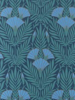 Floral Fanfare 04 Cornflower Wallpaper WTG-261874 by Maxwell Wallpaper for sale at Wallpapers To Go