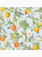 Amalfi Cielo Blue Tropical Wallpaper WTG-262627 by Graham and Brown Wallpaper for sale at Wallpapers To Go