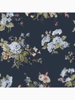 Rosemore Midnight Seaspray Wallpaper WTG-262940 by Laura Ashley Wallpaper for sale at Wallpapers To Go