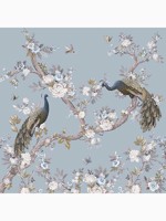 Belvedere Pale Seaspray 6 Panel Mural WTG-262990 by Laura Ashley Wallpaper for sale at Wallpapers To Go