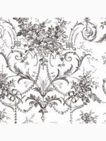Tuileries Charcoal Grey Wallpaper WTG-263116 by Laura Ashley Wallpaper for sale at Wallpapers To Go