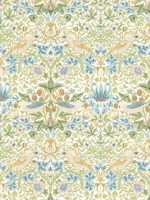 Strawberry Thief Apple Wallpaper WTG-263119 by Clarke and Clarke Wallpaper for sale at Wallpapers To Go