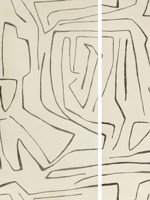 Graffito II Ivory Ebony Wallpaper WTG-263157 by Lee Jofa Modern Wallpaper for sale at Wallpapers To Go