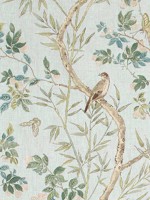 Claire Spa Blue Fabric WTG-263708 by Thibaut Fabrics for sale at Wallpapers To Go