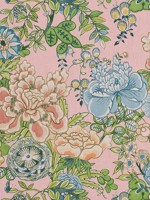 Peony Garden Blush Fabric WTG-263714 by Thibaut Fabrics for sale at Wallpapers To Go