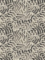 Zora Wave Charcoal Wallpaper WTG-264044 by York Designer Series Wallpaper for sale at Wallpapers To Go