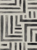 Painterly Labyrinth Charcoal Wallpaper WTG-264063 by York Designer Series Wallpaper for sale at Wallpapers To Go
