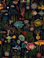 Oceania Green Blue Red Black Wallpaper WTG-265355 by Mind the Gap Wallpaper for sale at Wallpapers To Go