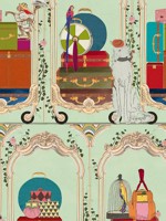 Fancy Trip Turquoise Wallpaper WTG-265548 by Mind the Gap Wallpaper for sale at Wallpapers To Go